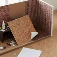 Amifa 1/12 Scale Dollhouse Tatami Stone Wall & Floor Stickers with Textured Finish