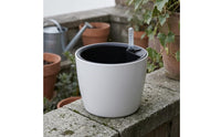 Wick System Self-Watering Pot Plastic Water Level Indicator Pot Round Self Watering Planter Tapered