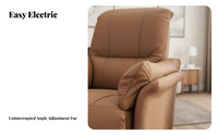 Adjustable Recline Electric Recliner Multi-Functional Powered Single-Person Recliner Built-in Footrest Reclining Chair Ergonomic Design for Seniors, Home Theater aficionados, Homeowners, Balcony, Bedroom, Study, Office