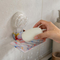 Wall-Mounted Soap Dish with Drainage, Punch-Free, Portable, Multi-functional
