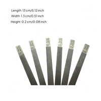 6 Pieces Metal Guitar Nut File Set Slim Guitar Nut File Flat Repair Tool Narrow Rectangular