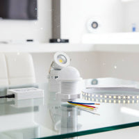 Small Size Human Body Sensor Switch Automatic Control PIR Sensor Switch High Sensitivity Lighting Accessory Time Delay for Ceiling Light, Corridor, Outdoor