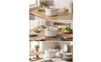 Multifunction Electric Cooker Non-Stick Electric Cooker with Ceramic Pot Small Hot Pot Easy-Clean Compact for Students