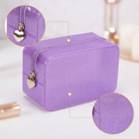 Glittery Glitter Makeup Bag Waterproof Jelly Cosmetic Bag Glittering Cosmetics Pouch Cute for Women, Girls, Travelers, Daily Use, Beach, Gym