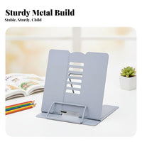 Portable Foldable Book Easel Handsliberated Adjustable perusing stand Ergonomic desktop design Accessory adaptable for Children, Students, Professionals, Study Room, School, Office, Bedroom
