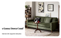 Upholstered 3-Seater Removable and launderable Cover 3-Seater Settee Nordic Design Sofa for Apartment Dwellers, Families, Studio Flat, Den, Waiting Area