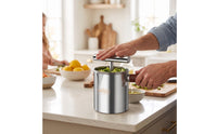 Countertop Stainless Steel Press Juicer Detachable Manual Juice Press Removable Juicer with Cup and Strainer Stable for Kitchen