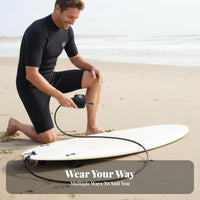 9ft Wave Leash All-Gender Wave Board Leg Rope Knee Cuff Wave Leash Double Rotating Joint 7mm Wave Ing Tether Flexible Connector