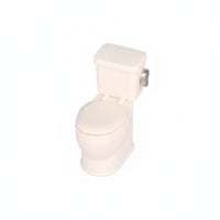 Realistic Design 1:12 Scale Toilet Pretend Play Toy Accessory Movable Lid for Miniature Scene