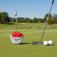Cute Fries Putter Cover Funny French Fry Headcover Shielding Cartoon Golf Putter Cover Soft Padded for Golfers