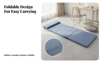 Foldable Rest Mat Anti-Slip Bottom Kids Folding Mattress Comes with Storage Bag Portable Ing Pad for Students, Preschoolers, School, Daycare
