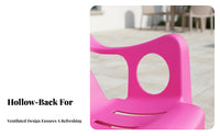 Heavy Duty Plastic Armchair Long-Lasting Molded Plastic Lounge Chair Easy to Clean Stackable Outdoor Chair Comfortable for Restaurant Owners, Families, Homeowners, Beach, Food Stalls, Balcony, Backyard