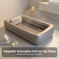 Inflatable Spa Bed Insulated Portable Water Mattress PVC Inflatable Bathtub for Couples, Adults, Home, Beauty Salon