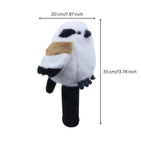 Soft Golf Club Cover with Cartoon Bird Knitted Course Wood Headcover Padded Course Wood Cover Shielding for Adults