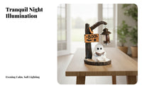 Rustic Spirit Figurine with Lantern