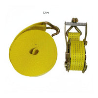 Long-Lasting Ratchet Tie-down Strap High-Strength Polyester Ratchet Lashing Belt Reinforced Stitching for Movers, Trailers, Transport