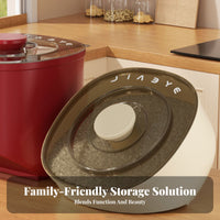 Moisture-Proof Sealed Rice Bin Multi-Purpose Tilting Grain Dispenser Safe