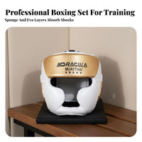 Comfortable Fit Spar Arena Gear Set Force Absorbing Sanda Fighting Protective Gear High-Density EVA Foam Padding Full Body Spar Arena Protection Set Long-Lasting PU Leather for Children, Adults, Combat Artists