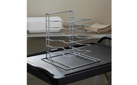 Multi-Tier Pizza Rack Space Saving Pizza Pan Stacking Rack Metal Kitchen Storage for Pizzerias, Restaurants