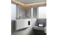Wall-Mounted Electric Heater Dark Panel Panel Electric Wall Heater Rectangular Home Heating