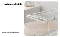 Large Space Transparent Hamster Villa Chewresistant Transparent Hamster House Spacious Interior Rodent Habitat Easy to Clean for Children, Indoor, Bedroom, Kids' Room, Home