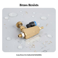 Even Atomization Border Bander Cleaning Nozzle Long-Lasting Brass Air Atomizing Nozzle for Factory, Workshop