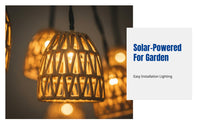 Solar Rattan Waterproof Eco-Friendly Indoor Outdoor Garden Decor