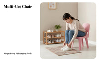 Thickened Construction Short Backrest Stool Easy to Clean Indoor Seating multifunctional Footrest Lightweight for Children, Technicians, Living Room, Entryway, Bedroom, removeice