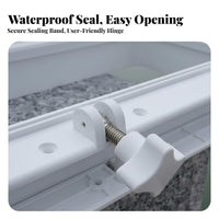 Waterproof Watertight Marine Window Long-Lasting Rubber Seal Marine Porthole Tempered Glass Porthole Anti for DIY Enthusiasts