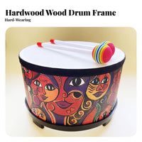 Orff-inspired approach Inspired children's Gathering Drum Promotes Group Collaboration Large Commtogetherness Drum Includes 2 Mallets Percussion Instrument for Preschoolers, Music Educators, Kindergartens, Classrooms, Classroom, Playrooms