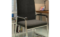 Sled Base Chair Upholstered High-Back Chair with Armrests Padded Furniture for Professionals, Students, Office, Conference Room