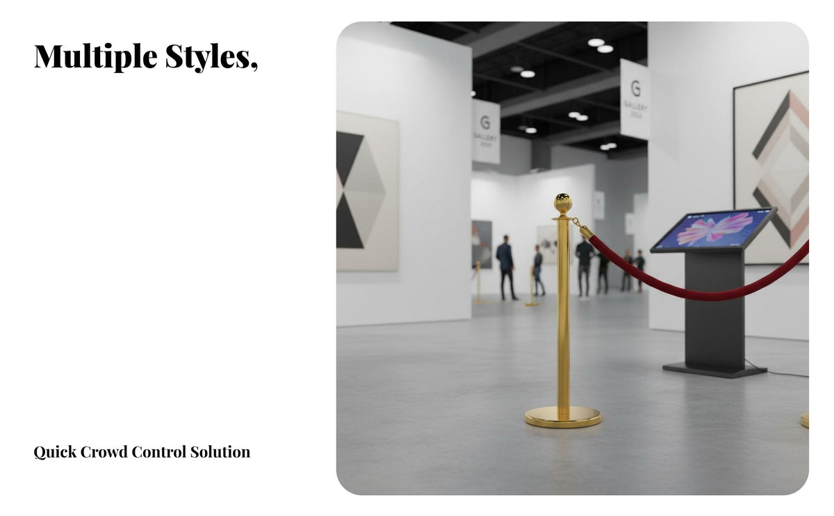 Retractable Belt Stanchion Weighted Base Retractable Belt Barrier Heavy Duty Crowd Control Barrier Post for Facility Managers, Security Personnel