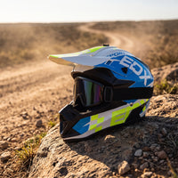 Motorcycle Helmet with Mask Aerodynamic Airflow Snug Fit for Outdoor Adventures