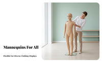 Realistic Proportions children's Clothing Display Mannequin Lifelike Appearance Child Mannequin Stable Base Full Body Child S Manikin Faceless Design for Boutique Owners, Fashion Designers, Window Displays, Boutiques, Shopping Malls, Trade Exhibit S