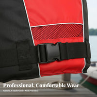 Gender-Neutral Design Life Jacket Rescue Handle Life Vest Comfortable for Boaters, Kayakers, Rafting, Paddling, Water Sports