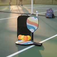 Includes Carrying Bag 2 Player Pickleball Set Colorful Wavy Design Pickleball Racket Set for Beginners