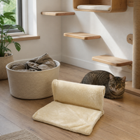 All-Season Cat Hammock Balcony Railing Hanging Cat Bed Window Perch with Suction Cups