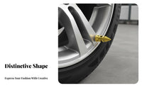 4 Pieces Decorative Tire Valve Cap Unique Design Tire Valve Stem Cap Dustproof Universal Stem Cover for Motorcycle Motorist S, Auto Repair Shop