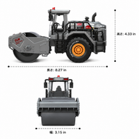 Road Roller Car Toy Construction Vehicle Alloy Large Mini Car Inertia Drive 4-6 Years Old Boys Birthday Present