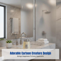 Ceramic Bathroom Lotion Bottle, Cartoon Creature, Soap Dispenser, Hotel, Home, Multi-Liquid Use, Random Style