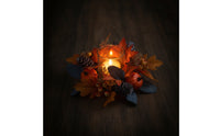 Candle Circlet Autumn Table Wreath Rustic for Mantel