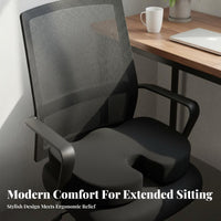 Washable Cover Gel Memory Foam Cushion Breathable Memory Foam Chair Pad Portable for Office Workers, Wheelchair Users, Home, Travel