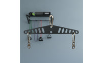 Straight Bar with Holes Heavy-Duty Lat Pulldown Attachment Non-Slip Cable Attachment with Carabiner for Bodybuilders, Athletes, Home Gym
