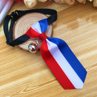Pet Bow Tie Collar with Bell for Cats and Small Dogs, British Style Adjustable Necktie Accessory