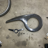 Chain Guard with Mounting Circle Curved Bike Chain Cover Protector Blocking for Cyclists, Commuters, Mountain Bikes, Commuting