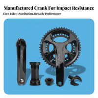 Cycling Bike Steel Ankset Lightweight Design Hollow Integrated Steel Ankset Hollow Steel Ank Limb Set Efficient Power