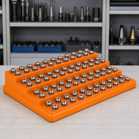 Tool Storage Box with Perforated Top Tiered Machining Tool Organizer Organized for Machinists