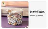 Rolling Transparent Container Multi-Functional Toy Organizer Mobile for young children
