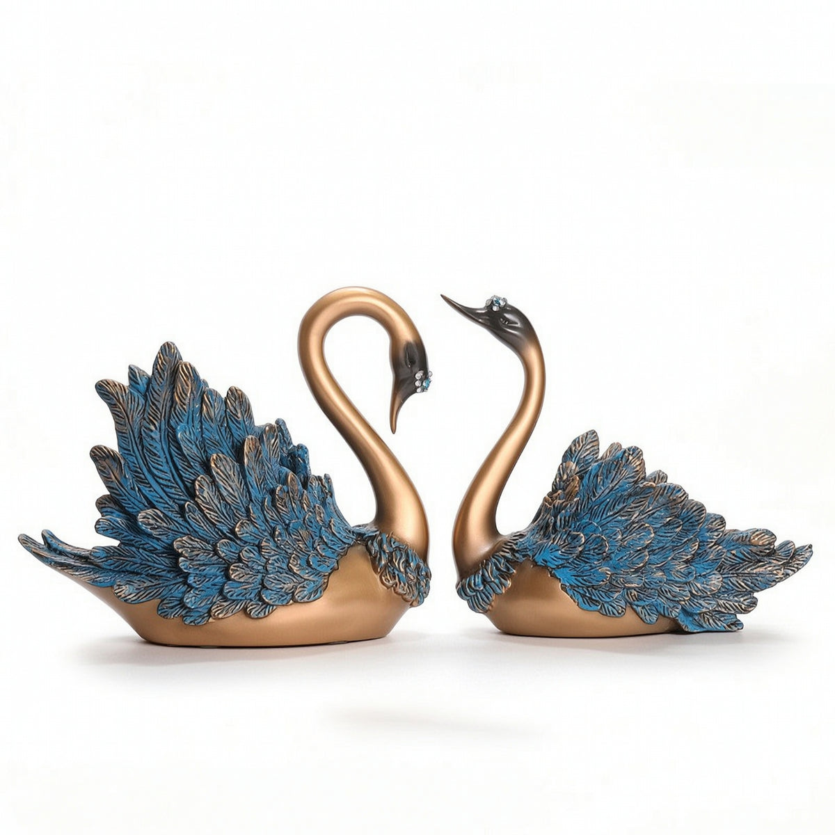 Swan Ornament Shiny Swan Ornaments Unique Tabletop Ornament for Homeowners, Art Collectors