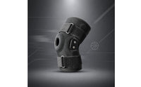 Hook-and-Loop Cutout Patella Knee Brace Textured Enveloping Knee Brace Compression